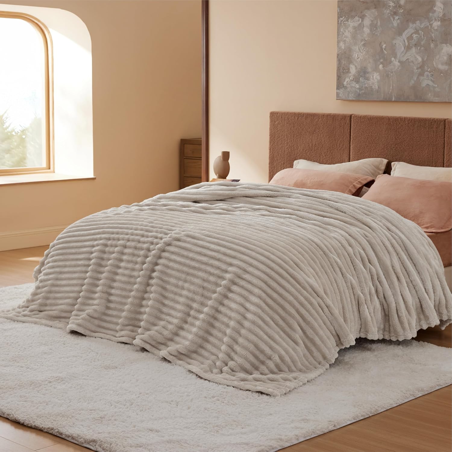 Birthday Gifts for Women Mom Her, Warm Lightweight Cozy Fluffy Throw Blanket Sofa, Dorm Room Home Decor, Machine Washable